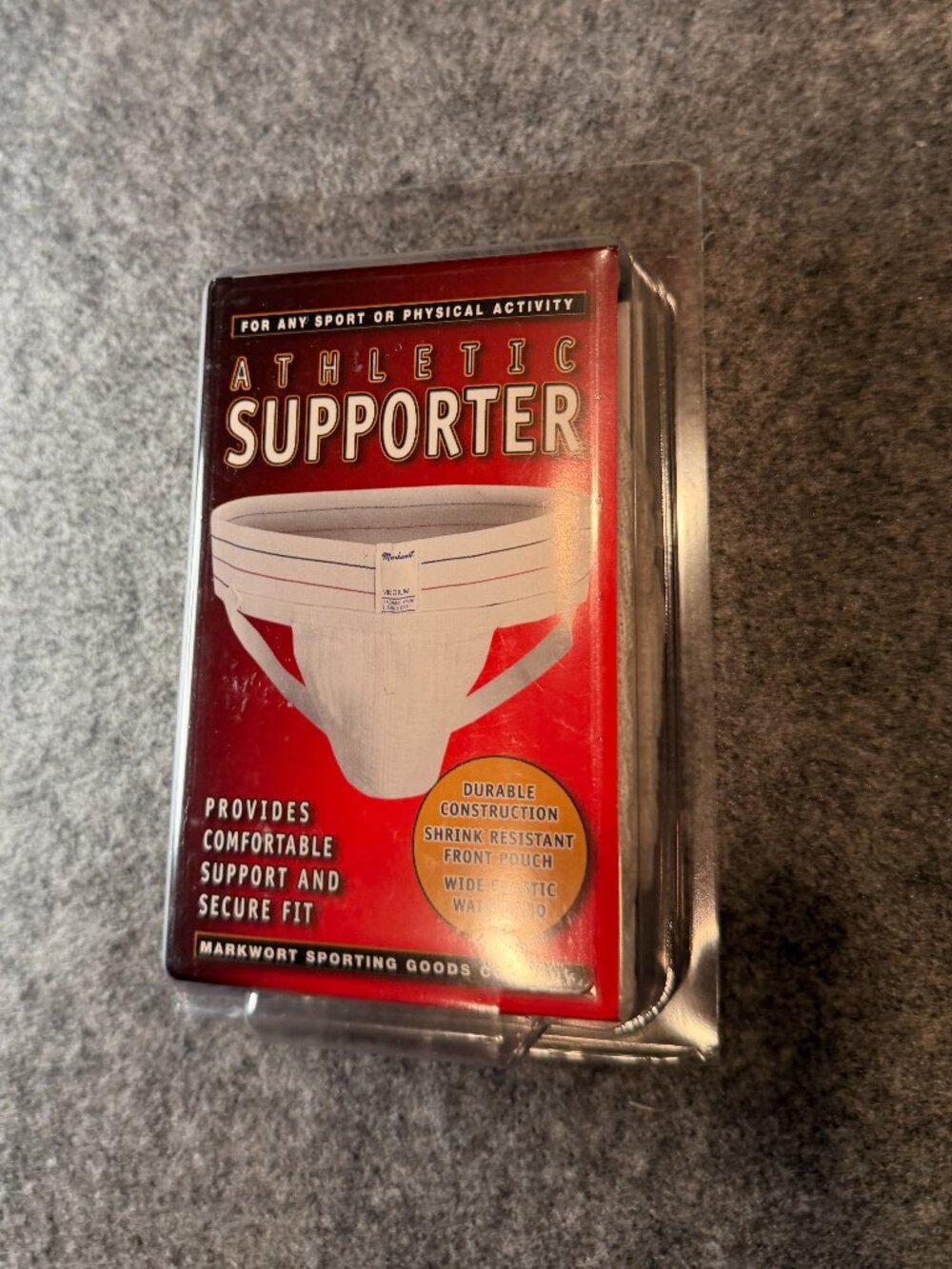 Vintage Markwort Athletic Supporter Jockstrap Adult Large New Sealed Made in USA